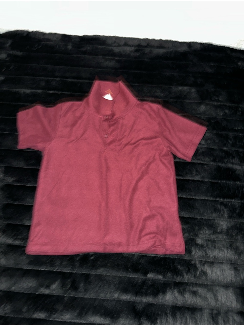 Kids Short-Sleeve Polo Shirt - Burgundy